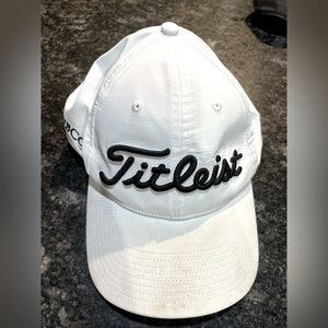White Titleist hat
